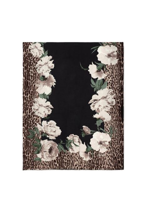 foulard flower nero LIU JO | 2F5077T0300FLOWER.ANIM-22222